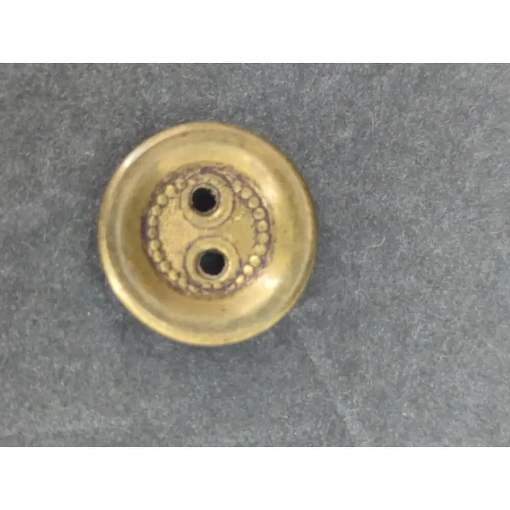 LOT G of 10 Antique Vintage Victorian Brass Mixed Materials Buttons ESTATE FIND